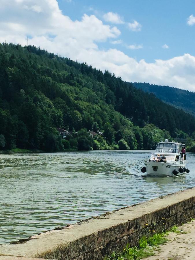 ヒルシュホルンNatur Und Neckarblick Bei Heidelbergアパートメント エクステリア 写真